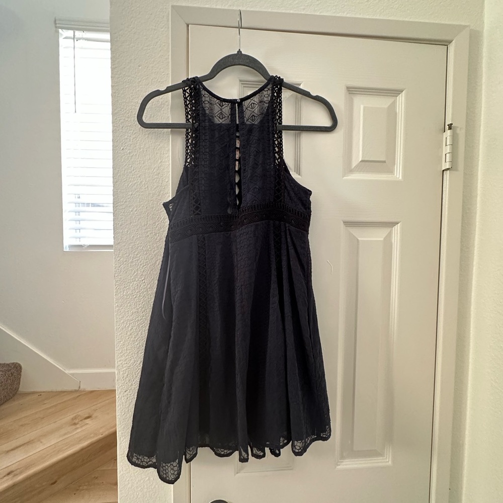 Free People Babydoll dress navy XS